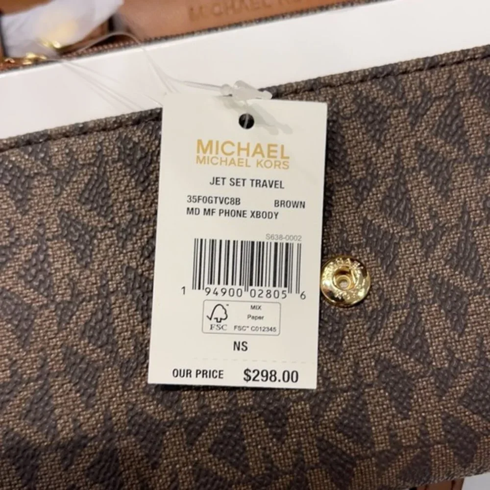 MICHAEL KORS Jet Set Travel Medium Phone Xbody Bag - Picture 7 of 16